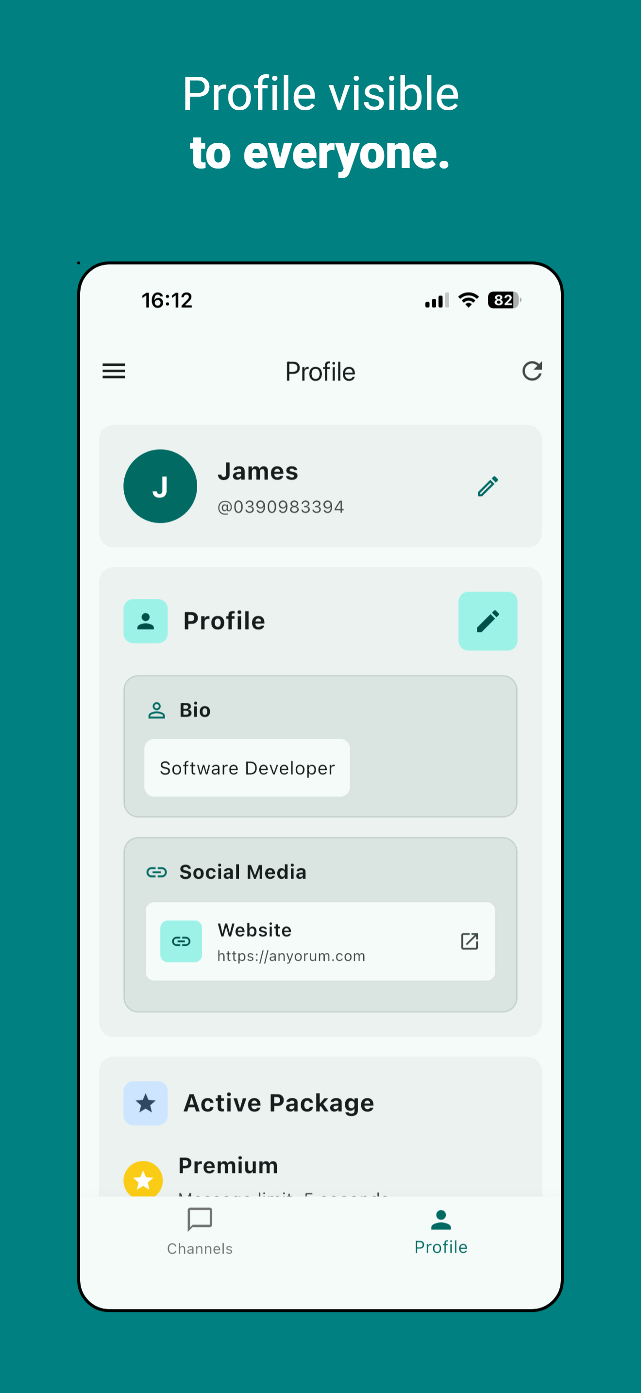 Anyorum profile view